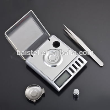 20g 0.001g High Accurate Jewelry Milligram Scale LCD Lab Balance Pocket Scales Carat Weight